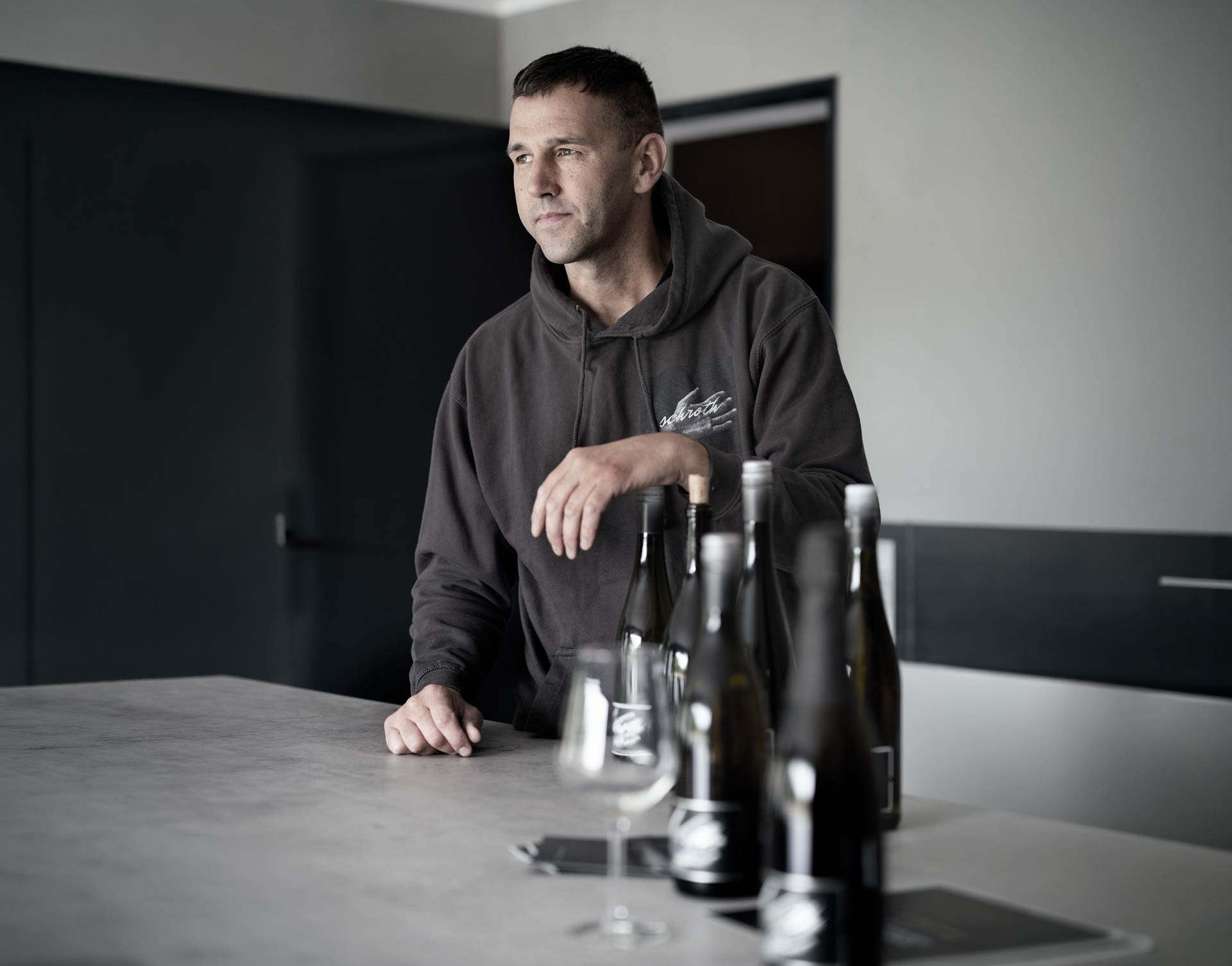 Michael Schroth in der Vinothek